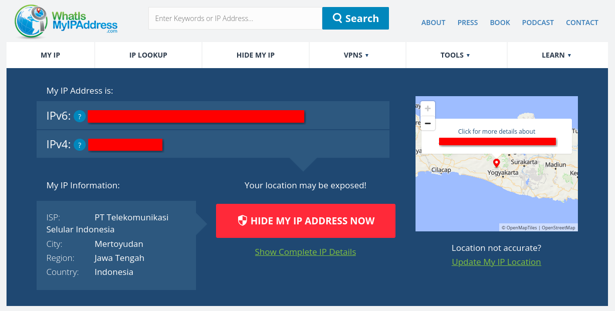Public IP example